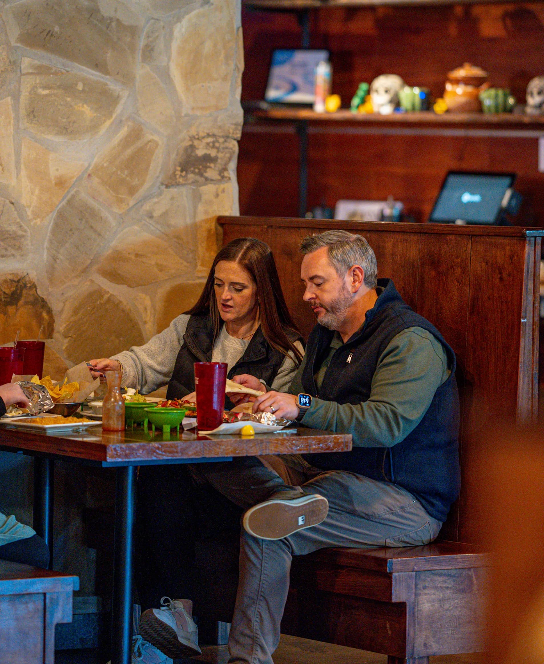 Guests enjoying dinner at Casa Pirul in LaGrange, Georgia